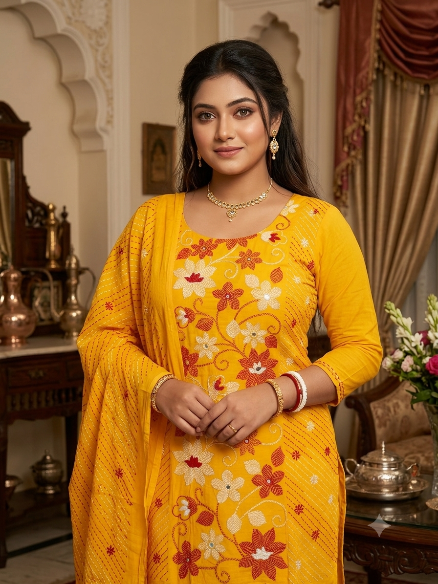 ঐতিহ্যবাহী প্রিমিয়াম নকশি থ্রি পিস